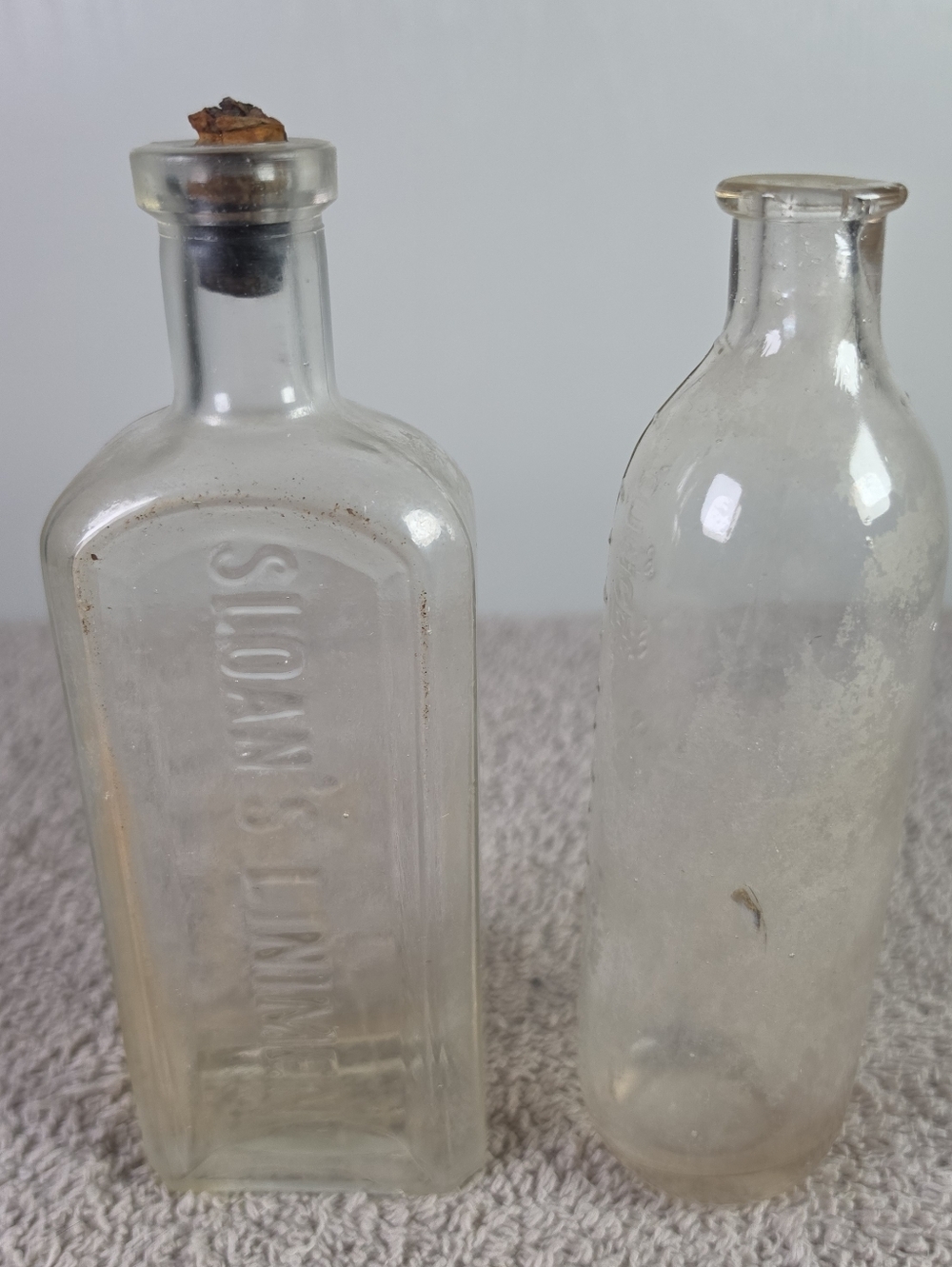 Clear Glass Bottle Set - Transparent Decorative Bottles